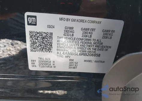 2024 Buick Encore Gx Preferred z USA, uszkodzony, nr VIN KL4AMBSL6RB208858